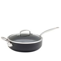 GreenPan Hapjespan - met deksel - Barcelona Black - ø 28 cm / 4.2 liter - keramische anti-aanbaklaag