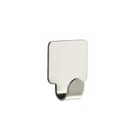 Handdoekhaken plakhaken vierkant - nikkel mat - handdoek/theedoek - 1,7 x 4 cm