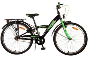 Volare thombike kinderfiets - jongens - 24 inch - zwart groen - twee handremmen