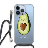 Avocuddle: iPhone 13 Pro Transparant Hoesje met koord