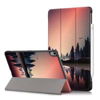 3-Vouw sleepcover hoes - iPad Air (2022 / 2020) 10.9 inch - Night Forest - thumbnail