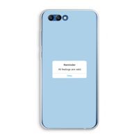 Reminder: Honor 10 Transparant Hoesje