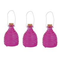 3x Wespenvanger roze 14 cm - thumbnail