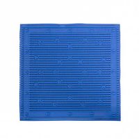 Anti-slip douchemat 50x50 cm blauw