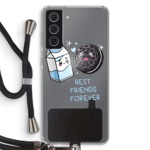 Best Friend Forever: Samsung Galaxy S21 FE Transparant Hoesje met koord