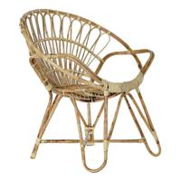 Keukenstoel DKD Home Decor Multicolour Natuurlijk Rotan 77 x 58 x 85 cm