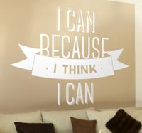 Motivatie ¨I can..¨ tekst sticker Motivatie ¨I can..¨ tekst sticker