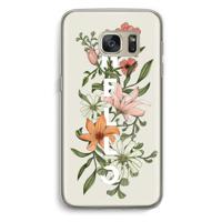 Hello bloemen: Samsung Galaxy S7 Transparant Hoesje