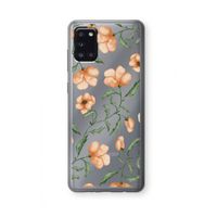 Peachy flowers: Samsung Galaxy A31 Transparant Hoesje