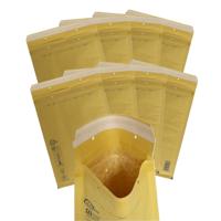 Gerimport bubbel / luchtkussen enveloppen - bruin - 15 x 21 cm - 25x stuks - Bubbeltjes enveloppen