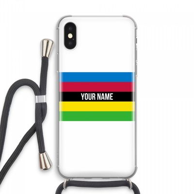WK Wielrennen: iPhone XS Max Transparant Hoesje met koord