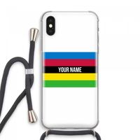 WK Wielrennen: iPhone XS Max Transparant Hoesje met koord