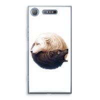 Yin Yang Wolves: Sony Xperia XZ1 Transparant Hoesje