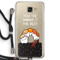 You're Shrimply The Best: Samsung Galaxy A5 (2016) Transparant Hoesje met koord