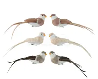 Kerstornament Vogel Clip Assorti 2st Kerstornament Vogel Clip Assorti 2st