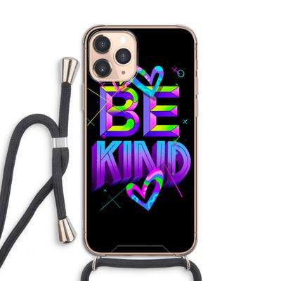 Be Kind: iPhone 11 Pro Transparant Hoesje met koord