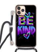 Be Kind: iPhone 11 Pro Transparant Hoesje met koord