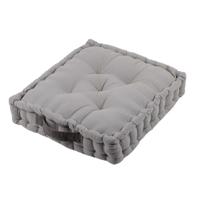 Stof Textile Vloerkussen DUO - betongrijs - katoen - 45 x 45 x 10 cm - vierkant - Extra dik Stof Textile Vloerkussen DUO - betongrijs - katoen - 45 x 45 x 10 cm - vierkant - Extra dik