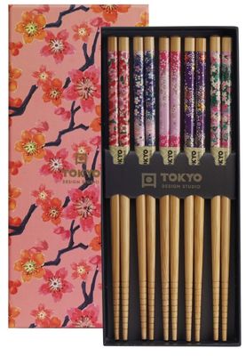 Chopsticks Set Sakura - Tokyo Design Studio - 5 paar