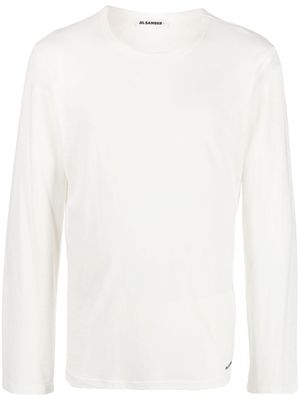 Jil Sander t-shirt à manches longues - Blanc