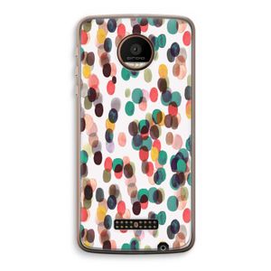 Tropical Dots: Motorola Moto Z Force Transparant Hoesje