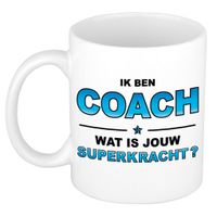 Ik ben coach wat is jouw superkracht kado mok / beker / verjaardag