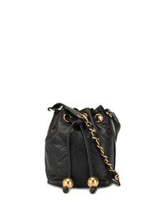 CHANEL Pre-Owned sac porté épaule à lien de resserrage - Noir