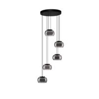 Lyora Moderne hanglampBios 5-lichts zwart - 9416956