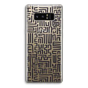 Moroccan Print: Samsung Galaxy Note 8 Transparant Hoesje