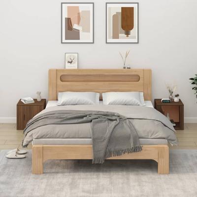 Nachtkastjes 2 st 50x39x47 cm bruin eikenkleur