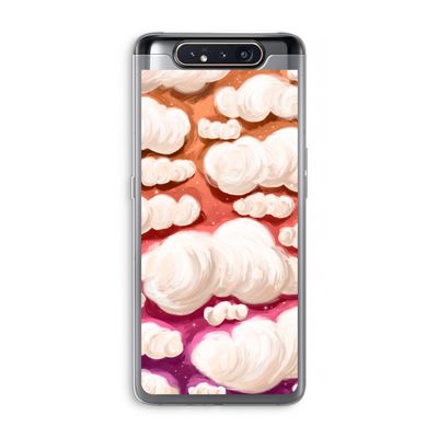 Katoen Wolken: Samsung Galaxy A80 Transparant Hoesje