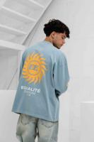 Equalité Sunny Oversized Longsleeve Heren Lichtblauw - Maat L - Kleur: Lichtblauw | Soccerfanshop