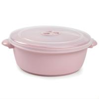 Plasticforte Magnetronschaal met deksel/ventiel - 2L - lichtroze - kunststof - BPA vrij