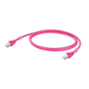 Weidmüller 1201270050 RJ45 Netwerkkabel, patchkabel CAT 6A S/FTP 5.00 m Magenta UL gecertificeerd 1 stuk(s)