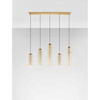 Lyora Unieke hanglampSano recht 5-lichts goud - 9009172
