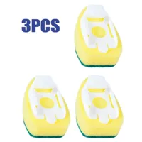 Afwasborstel Set met Spons & Zeepdispenser | Inclusief Handvat + 2 Vervangbare Sponskoppen