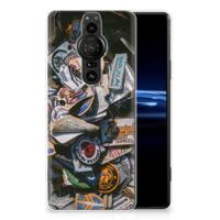 Sony Xperia Pro-I | Siliconen hoesje | met foto Badges