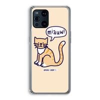 Miauw: Oppo Find X3 Pro Transparant Hoesje
