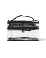HEMA Beautycase met organizer transparant 17x25x15