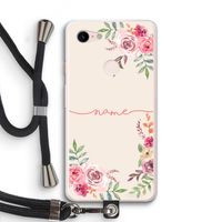 Rozen: Pixel 3 XL Transparant Hoesje met koord