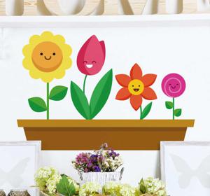Sticker tekening familie bloemen