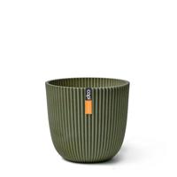 Pot bol Groove 25x23 kunstgras groen bloempot - Capi europe
