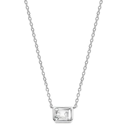 TI SENTO-Milano 3998ZI Ketting zilver-zirconia zilverkleurig-wit 38-48 cm