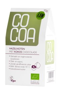 Cocoa Hazelnoten met Kokos Chocolade RAW