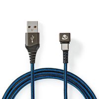 Nedis USB-Kabel | USB-A Male naar USB-C Male | 480 Mbps | 2 m | 1 stuks - GCTB60600BK20 GCTB60600BK20