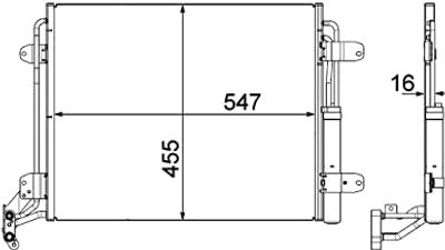 Condensor, airconditioning AC454000P