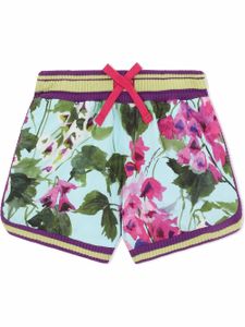 Dolce & Gabbana Kids short à fleurs - Bleu