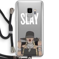 Slay All Day: Samsung Galaxy S9 Transparant Hoesje met koord