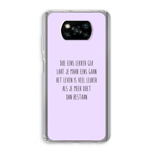 Gek: Xiaomi Poco X3 NFC Transparant Hoesje