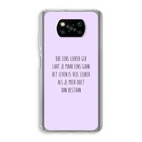 Gek: Xiaomi Poco X3 NFC Transparant Hoesje